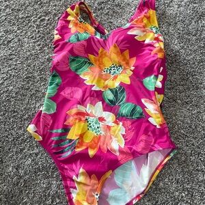 Tropical Floral One Piece Swimsuit